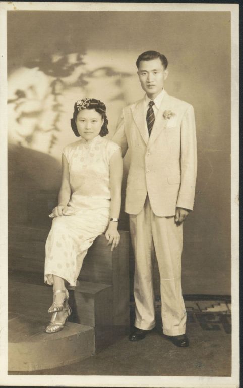 1941年7月,葛庭燧与何怡贞在上海结婚(照片引自刘深.葛庭燧传.